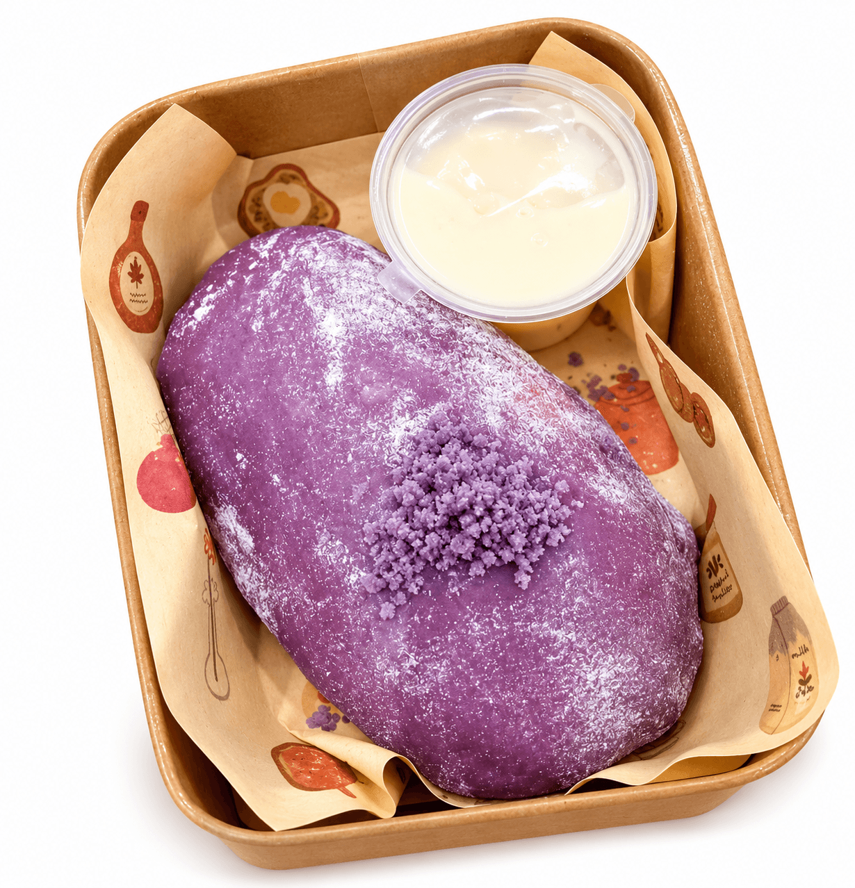 Ube mango sticky rice